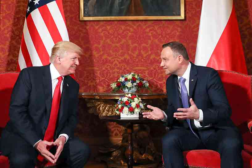 Andrzej Duda and Donald Trump